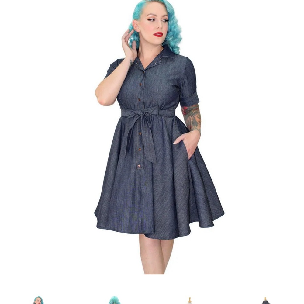 Hemet Denim Circle Dress